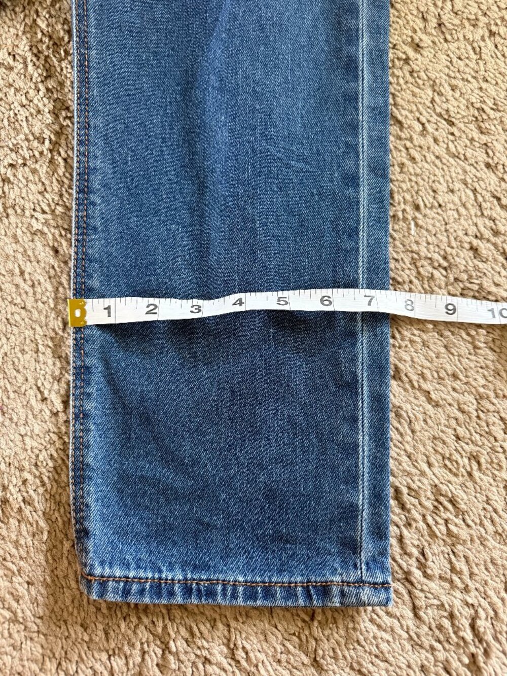 American Eagle High Rise Medium Wash Mom Jean - Size 14 Long - Picture 11 of 11